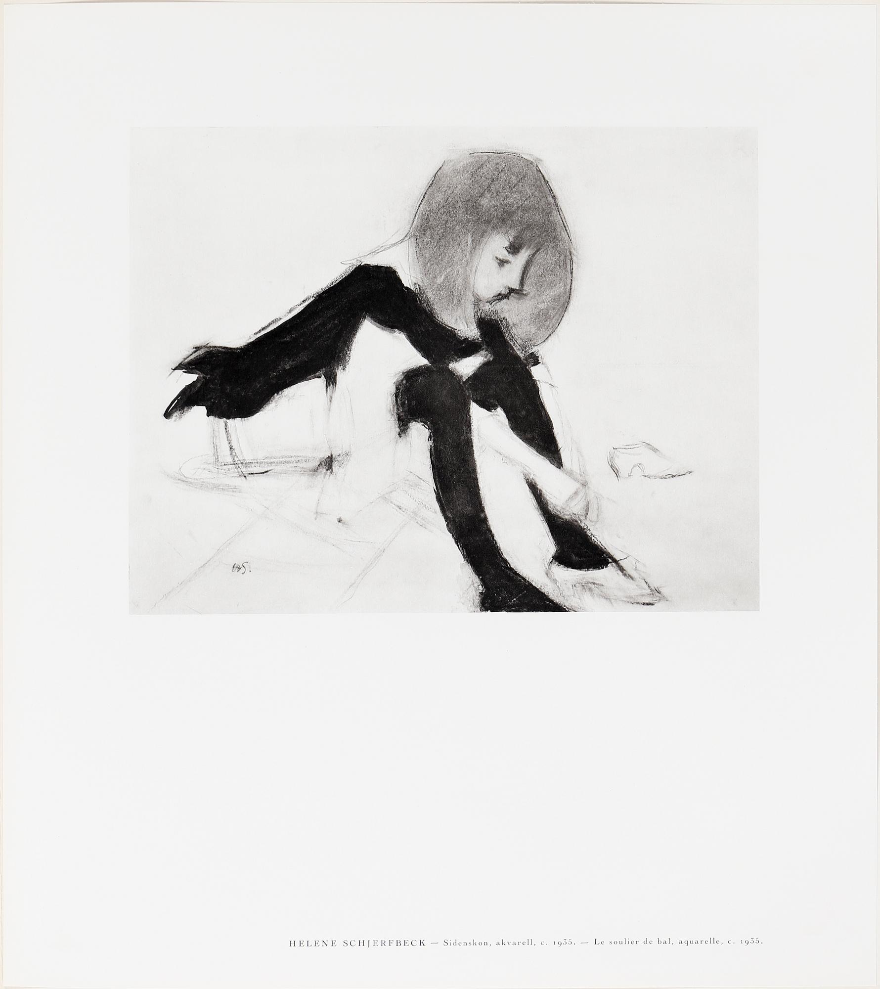 HELENE SCHJERFBECK, portfolio with 48 black and white reproductions, Stockholm 1945.