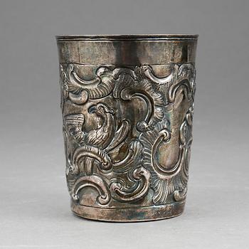 BÄGARE, otydliga stämplar, Ryssland, otydligt daterad 17? Vikt ca 85g.