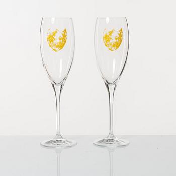 Dom Perignon, Champagneglas, 8 st, Andy Warhol Tribute Collection.