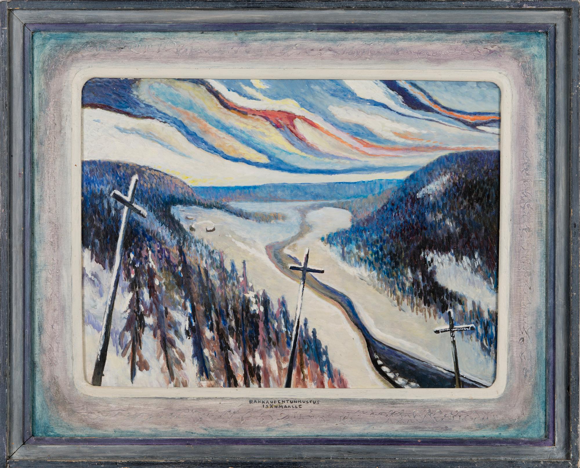 KOSTI AHONEN, oil on board, signed and dated 1981.