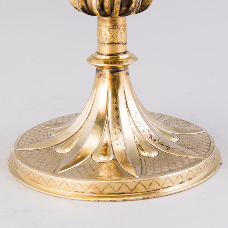 A French gilt silver chalice from the end of the 19th Century.