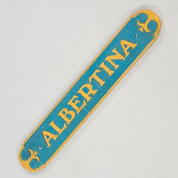 FARTYGSSKYLT, "Albertina", 1900-tal.