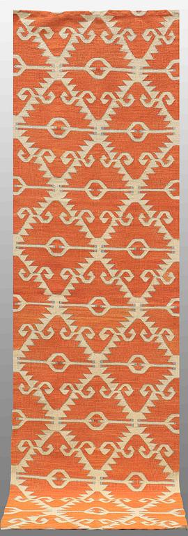 A flatweave runner, 285 x 85 cm.