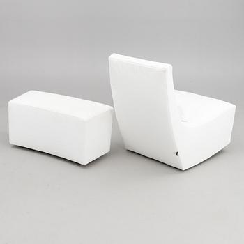 ALBAN-SÉBASTIEN GILLES, keinutuoli ja rahi, "Neo", Ligne Roset, Ranska 2000-luku.