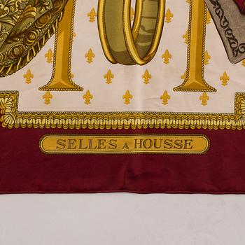 HERMÈS, scarf, "Selles a Housse",