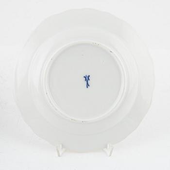Ten porcelain small plates, Meissen, Germany, around 1900.