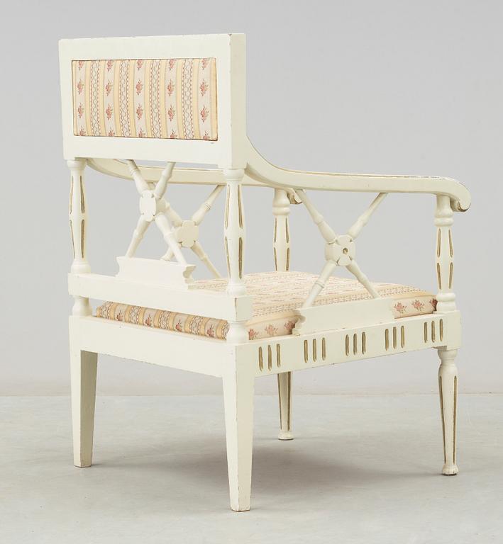 KARMSTOL, gustaviansk stil, 1900-talets början.