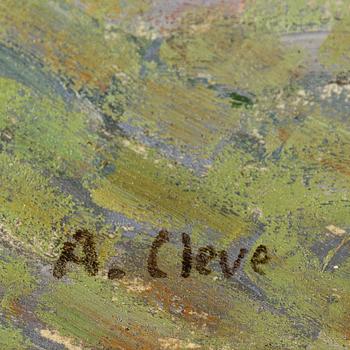 AGNES CLEVE, oil on canvas. Signed A Cleve.