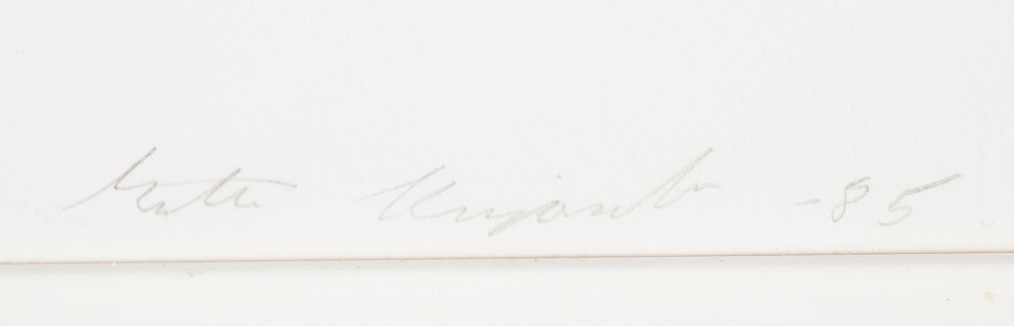 MATTI KUJASALO, serigrafi, signerad, daterad -85 och numrerad 1/110.