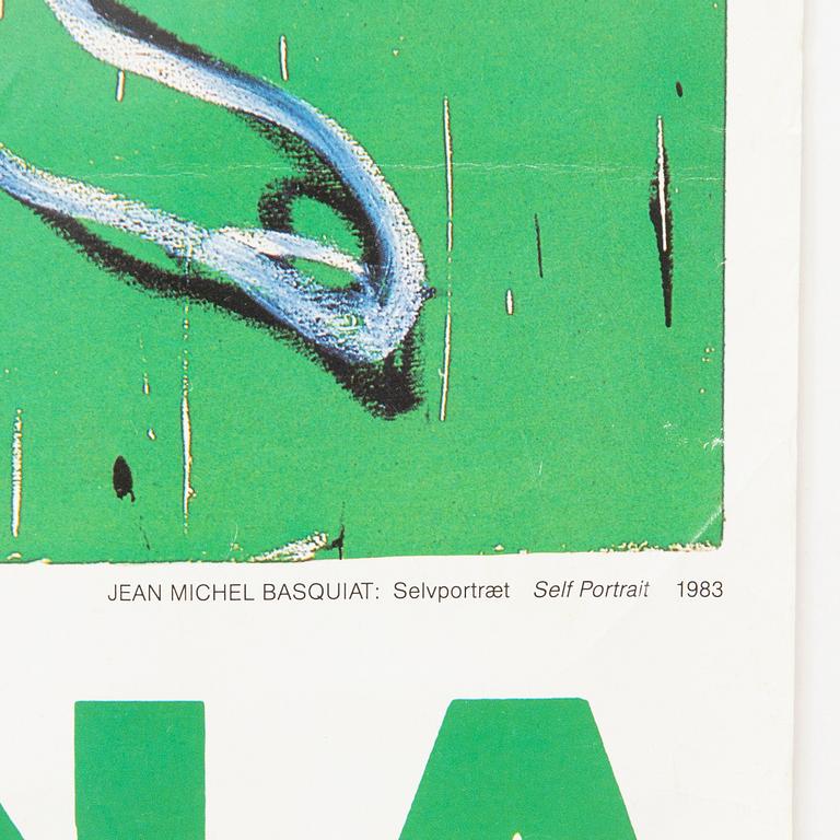 Exhibition poster, Louisiana, for Jean Michel Basquiat 1983.