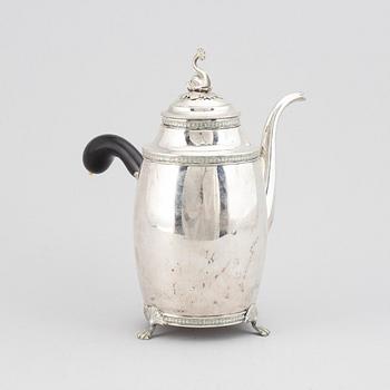 Anders Lundqvist, kaffekanna, silver, Stockholm 1816, Empire.