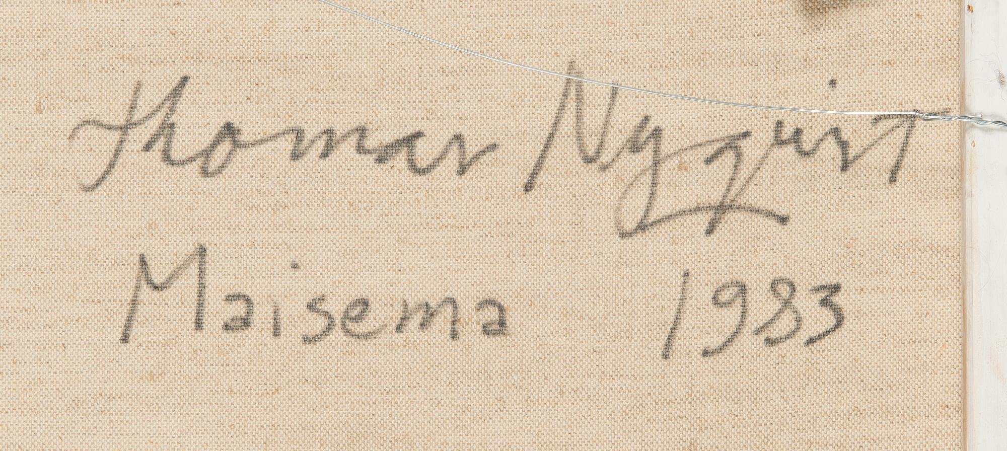 Thomas Nyqvist, a tergo signed and dated 1983.