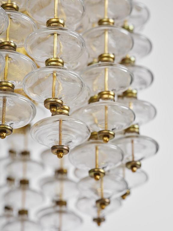 Hans-Agne Jakobsson, an "Estrella" ceiling lamp model "T 580", Hans-Agne Jakobsson AB, Markaryd, 1960s-70s.