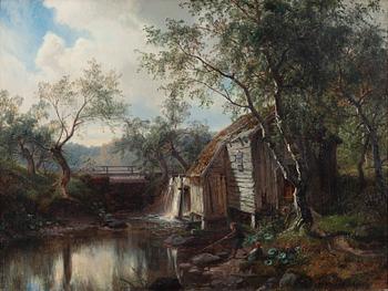 Edvard Bergh, oil on canvas, signed and dated 1865.