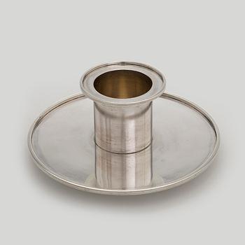 Wiwen Nilsson, ljusstake, sterling silver, Lund 1964.