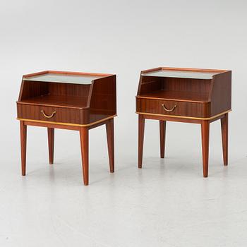 Sängbord, ett par, 1940-tal.