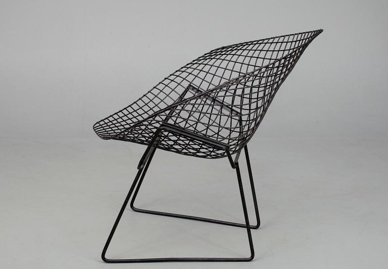 FÅTÖLJ, "Diamond Chair", design Harry Bertoia. 1900-talets andra hälft.