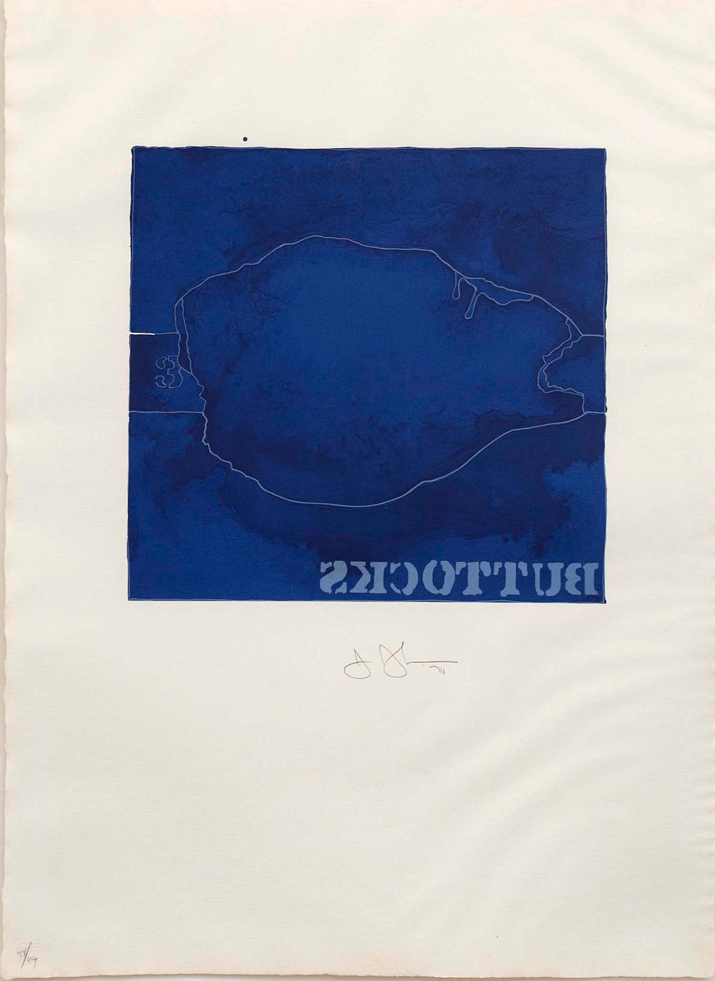 JASPER JOHNS, colour lithographe, signed and numbered 48/49, dated '74.