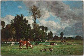 770. Eugène Boudin, "Paturage aux environs d’Honfleur" ("Pastoral Landscape near Honfleur" ).