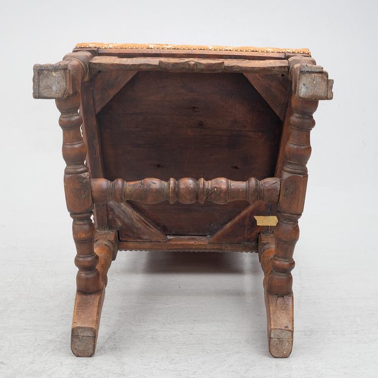 Four Baroque chairs, early 18th century.