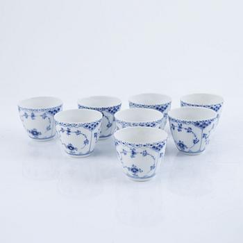 Service parts, 21 pieces, porcelain, "Musselmalet", full and half lace, Royal Copenhagen, Denmark.