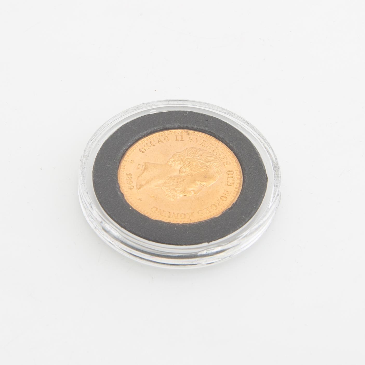 Guldmynt Sverige, Oscar II 20 kr, 1899.