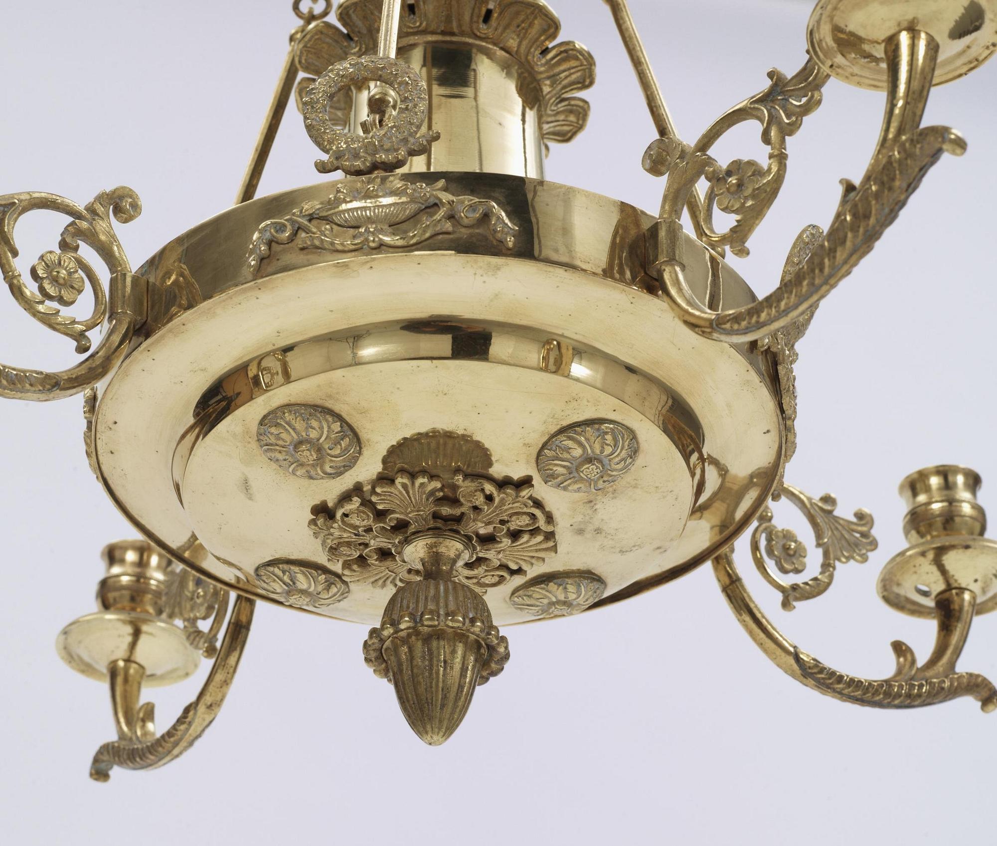 AMPEL, för fyra ljus. Empire, 1800-talets första hälft.