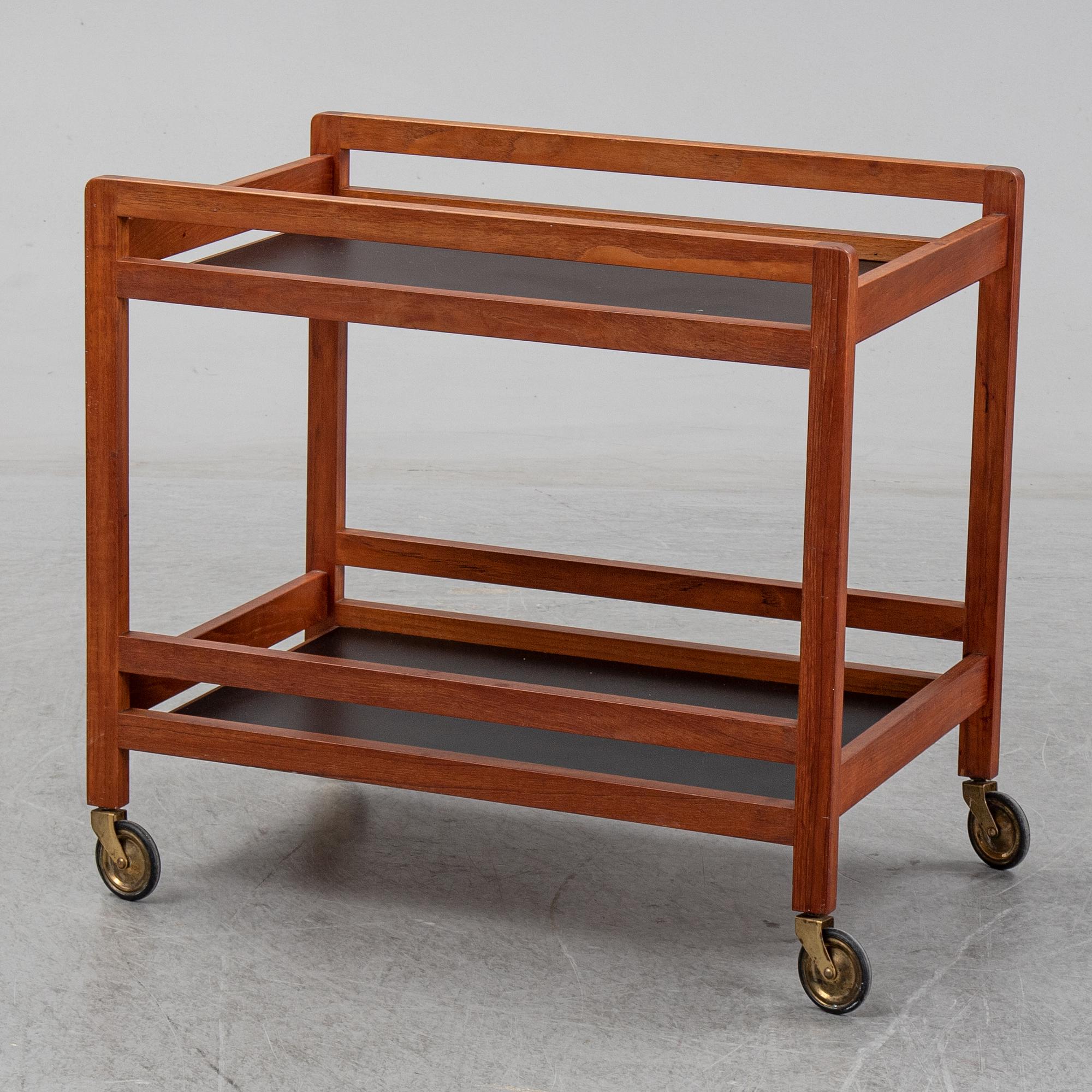 BØRGE MOGENSEN, a model 5370 teak serving trolley.