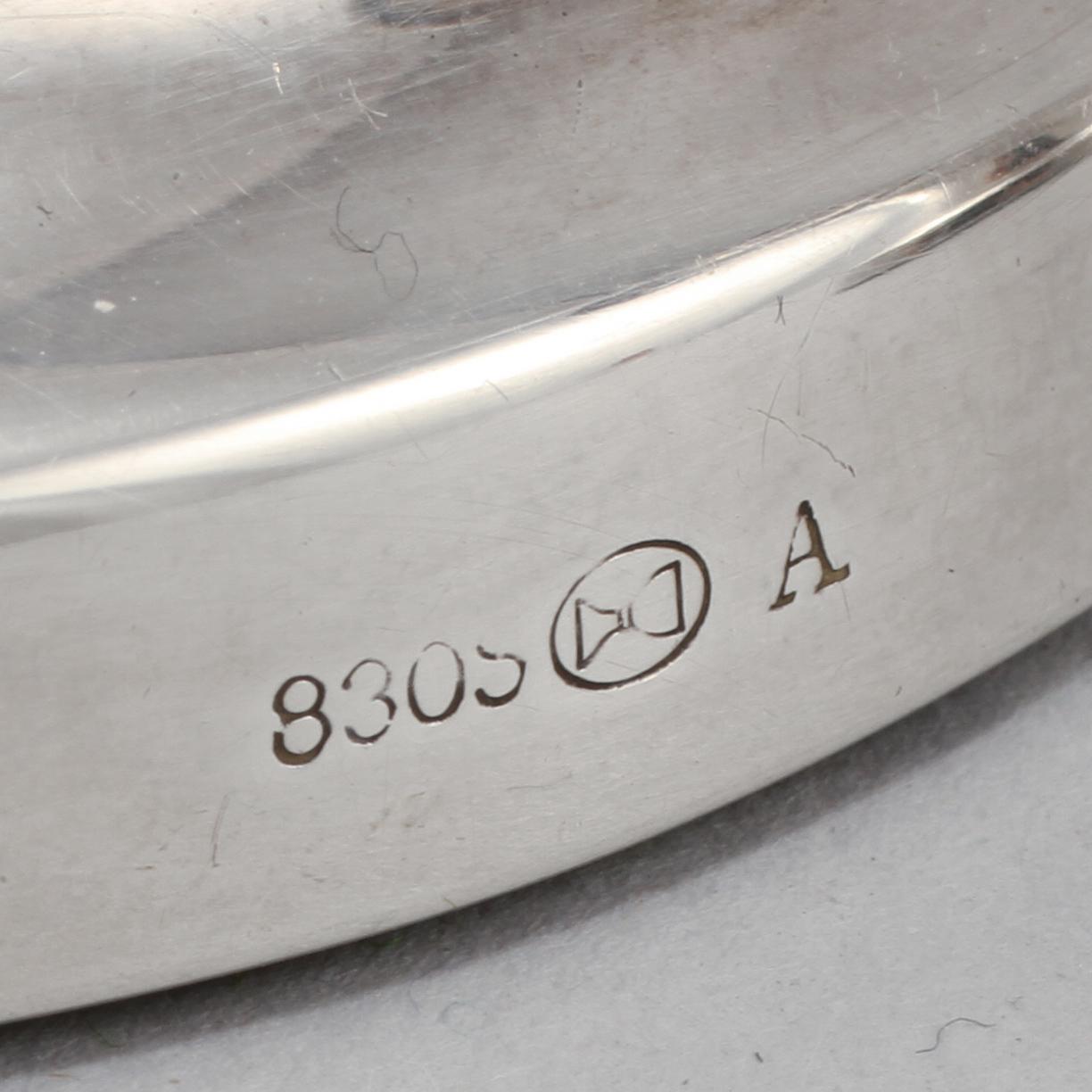 LJUSSTAKAR, ett par, silver, utländska stämplar, omkring 1900-talets mitt.