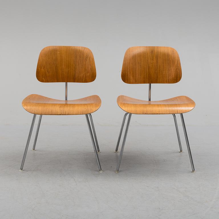 CHARLES & RAY EAMES, stolar, ett par, "DCM", Herman Miller.