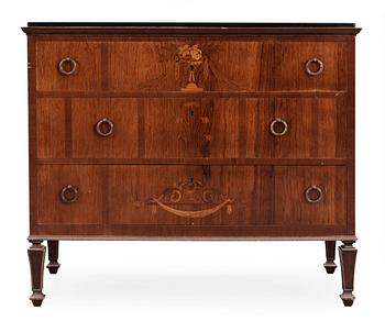 505. An Axel Einar Hjorth palisander chest of drawers, probably by cabinetmaker Hj Wickström 1927.
