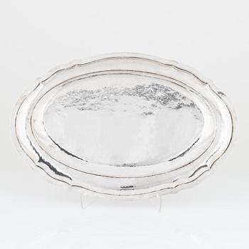 A Silver Tray, Swedish import mark.