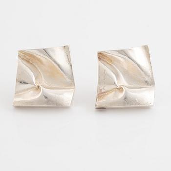 Björn Weckström, cuff links, sterling silver. Lapponia 1970-71.