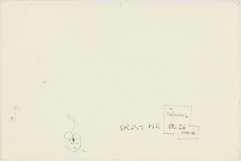 ULF RAHMBERG, Mixed media, signed with monogram verso.