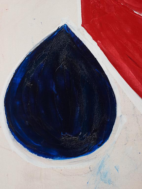 Torsten Andersson, 'Monument med droppe av blått blod. Den kreativa människans blod II'.