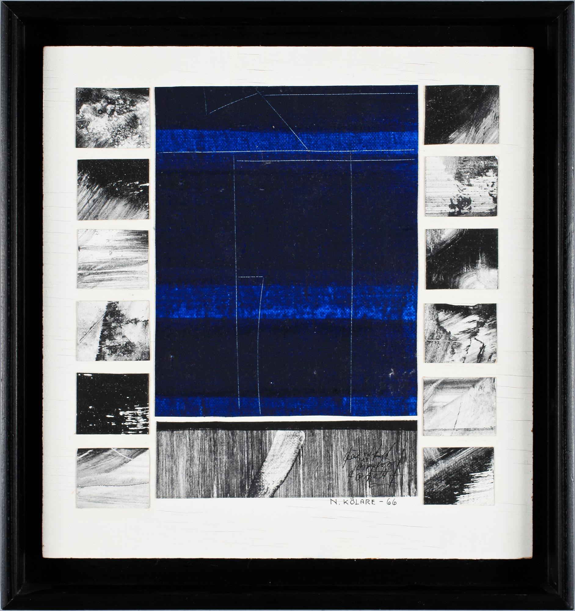 NILS KÖLARE, blandteknik, sign, dat 66.