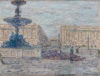 586. Evert Lundquist, "Place de la Concorde".