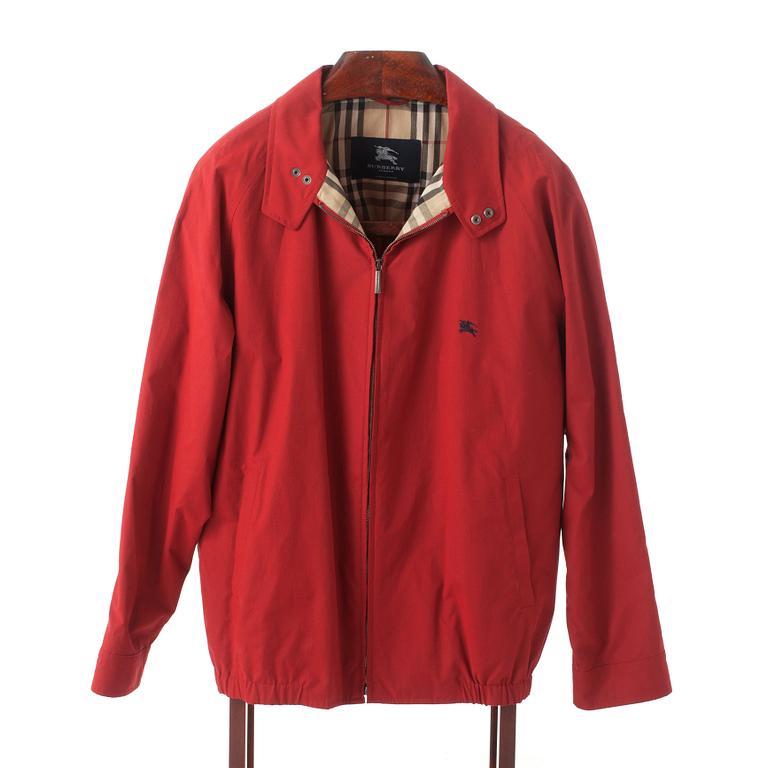 BURBERRY, a red cotton jacket.