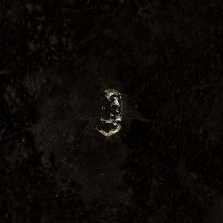 A SILVER WAITER, HOLLAND, 19TH CENTURY.