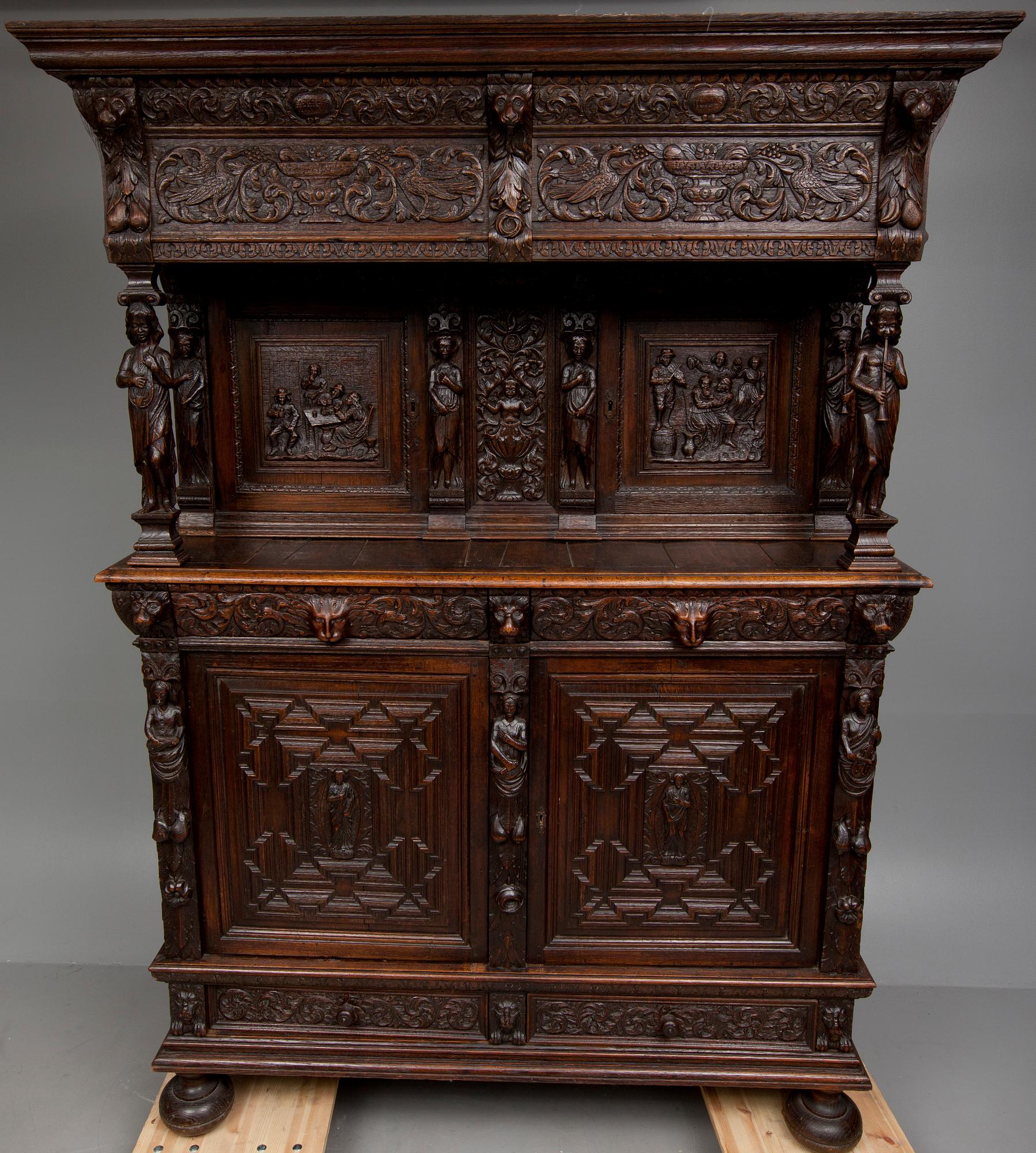SKÅP, barock/barockstil, daterad 1609.
