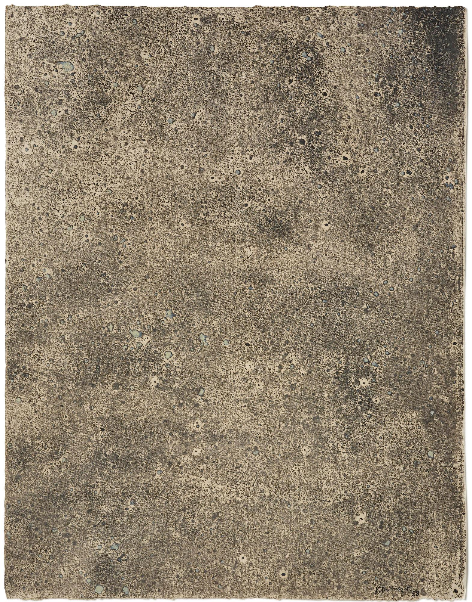 Jean Dubuffet, "Empreinte texturologique".