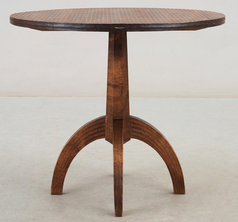 A stained birch table, possibly by Axel Einar Hjorth, Sweden 1930-40's.