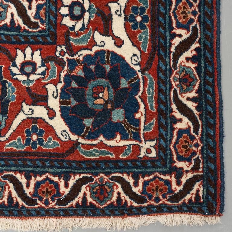 A CARPET, a semi-antique/old Veramin, ca 353 x 213,5-215,5 cm.