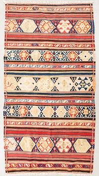 Kashgai rug, semi-antique, approx. 193x110 cm.