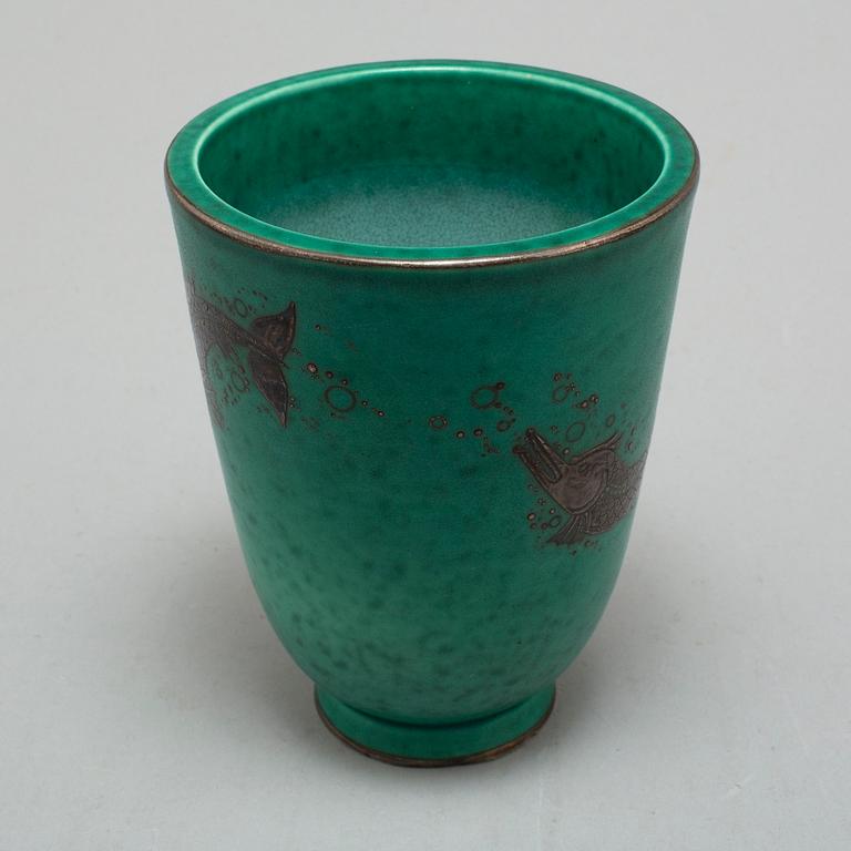 WILHELM KÅGE, A Swedish 'Argenta' stoneware vase, Gustavsberg.