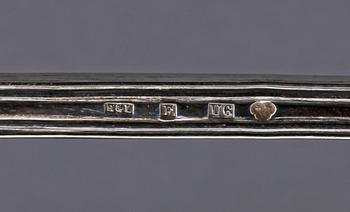 SOPPSLEV SAMT SÅSSKED, silver, H. Leffler, resp Hagström & Lundqvist, Falun 1800-1900-tal.