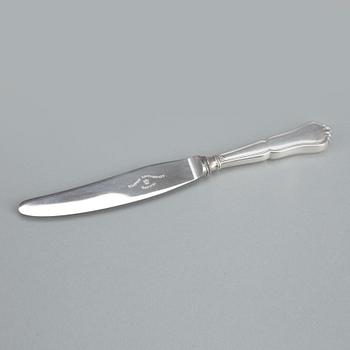 KNIVAR, 12 st, silver, mestadels Johannes Siggaard, Danmark, 1937.