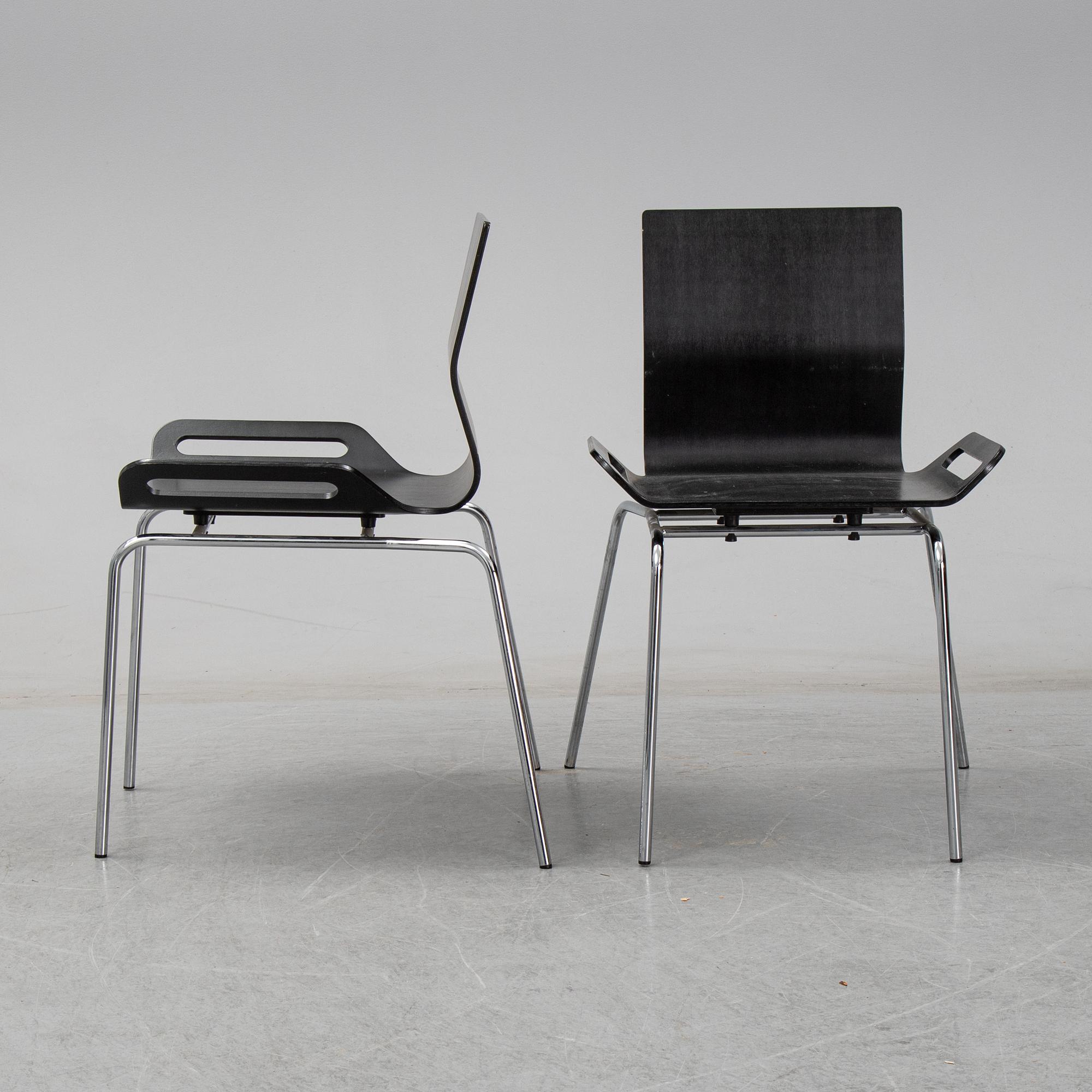 BJÖRN DAHLSTRÖM, six model B6 chairs from CBI, 1990's.
