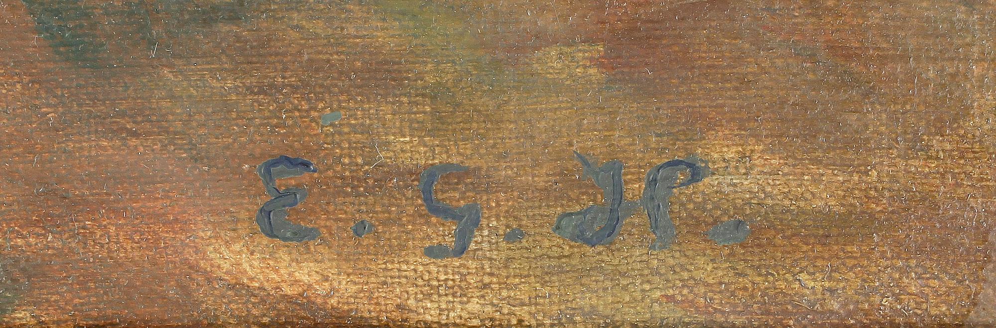 ERIK G HALLSTRÖM, olja på duk, signerad.