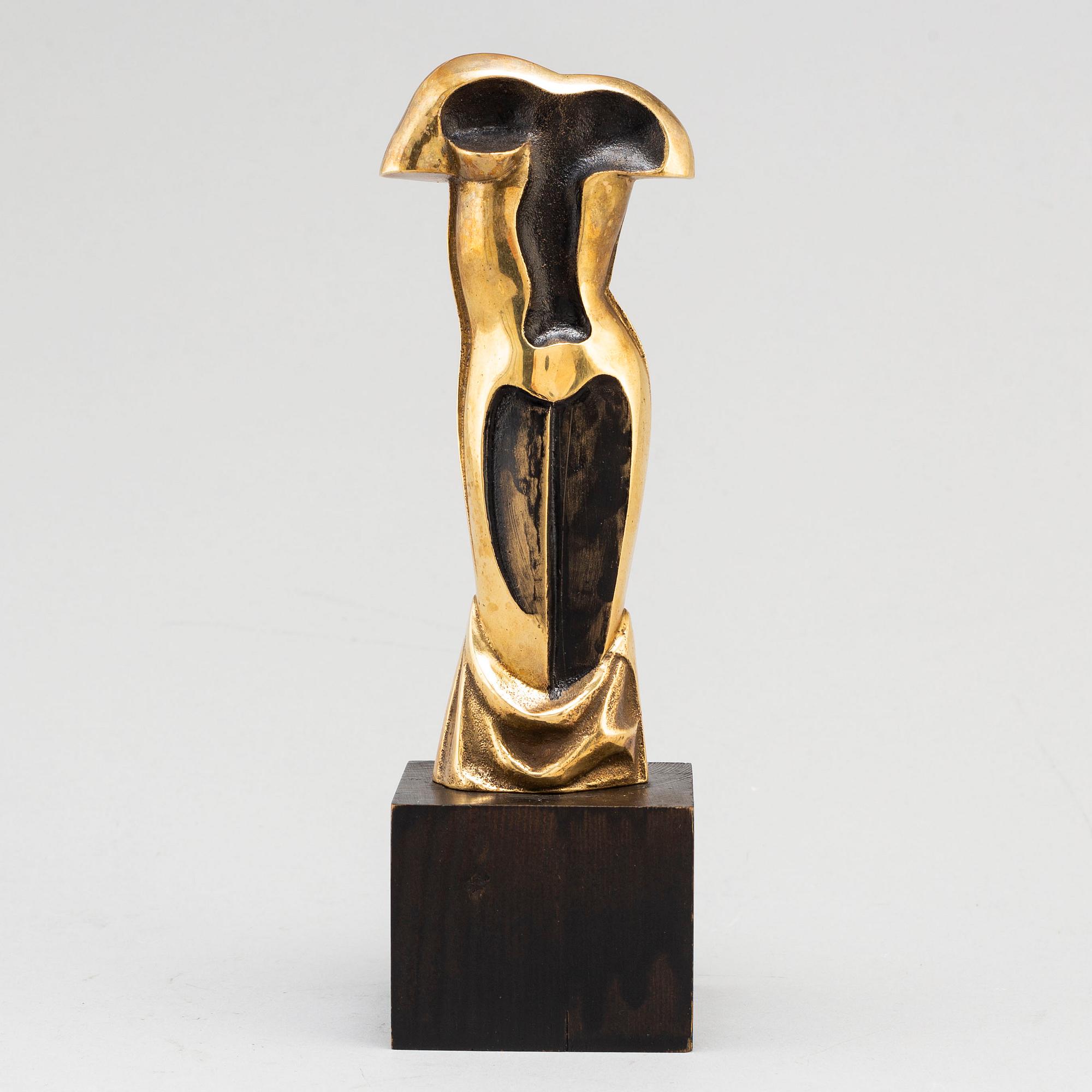 CHRISTIAN BERG, skulptur i brons signerad C.B.
